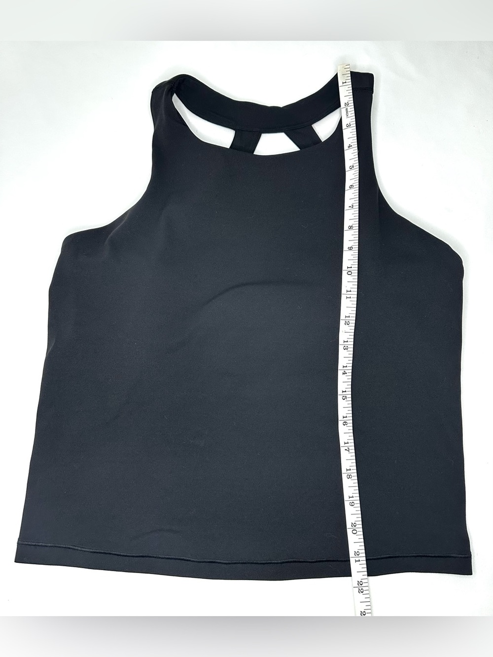 Athleta Transcend Built In Bra Tank Top Black Women’s Size Large - Picture 6 of 6